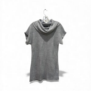 George Gray Cowl Neck Short Sleeve Sweater Tunic M